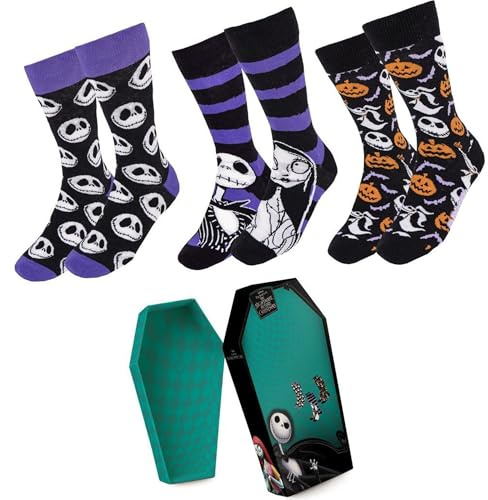 CERDÁ LIFE'S LITTLE MOMENTS Unisex socken Pesadilla Antes de Navidad Socken Nightmare Before Christmas, bunt, 38-45