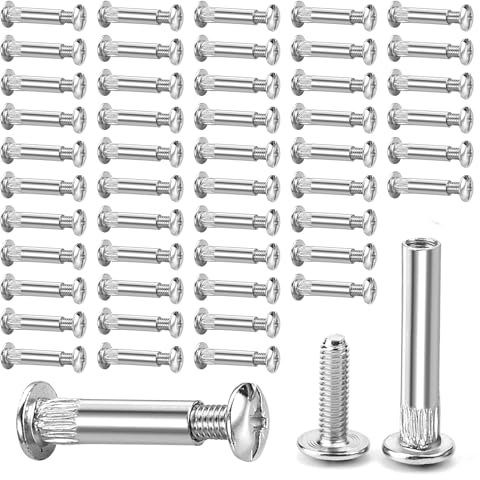 Möbelverbinder Schrankverbinder M4 50 Stk Möbelschrauben Verbindungsschrauben Hülsenschrauben M4 31-40 mm Möbelverbindungsschrauben