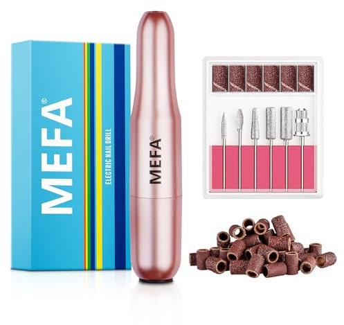 MEFA Nagelfräser, 13 PCS Maniküre Set Elektrisch, 20000 U/Min Maniküre und Pediküre Set Elektrisch, Nail Drill Geeignet für Anfänger