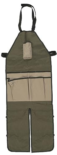 Baxnore Tablier de jardinage en tissu Oxford avec boucle réglable et poche de grande capacité, protection durable, jardinage, cueillette de vergers, travail du bois, nettoyage de la