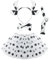 SKHAOVS Disfraz de Vaca Niño Juego de Disfraces de Vaca, Set de Accesorios para Disfraz de Vaca, Kit de Disfraces de Animales, para Carnaval Fiesta Temática Halloween Cumpleaños Navidad (Blanco)