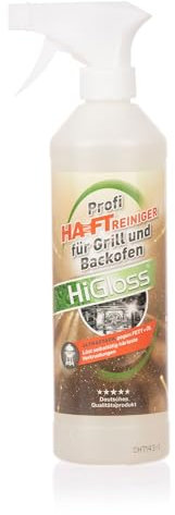 HiGloss Profi Grill- und Backofenreiniger 500ml Ultrastark gegen Fett, Öl und Eingebranntes: die perfekte Lösung für Sauberkeit und Frische