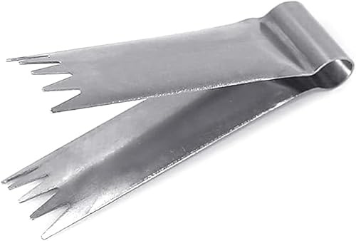 Silver Tweezers Tongs Pastry Tools, Stainless Steel Stainless Steel Walnut Clip Baking Bread Dessert Pastry Decoration Peanut Engraving Mold Cake Bun Decorating Tool Walnut Clip Kitchen