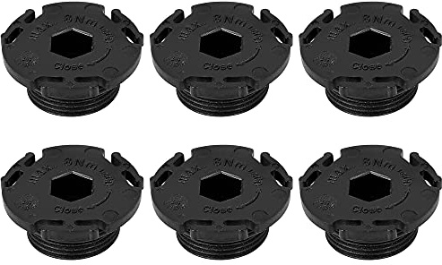 X AUTOHAUX 6pcs ABS Car Engine Oil Drain Plug Replacement 11137605018