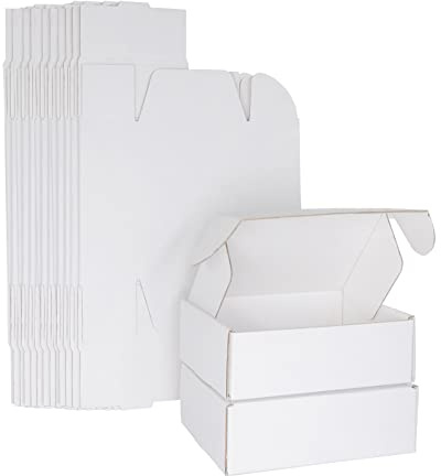 25 Piezas Cajas de Cartón Corrugado, 150x100x50mm Cajas de Paquetes Pequeños, Cajas de Embalaje para Negocios, Correos, Almacenamiento o Regalo