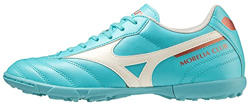 Mizuno MORELIA II CLUB AS, Scarpe da Football, Unisex - Adulto, Blue Curacao/Snow White/Red Brown Satin, 39 EU