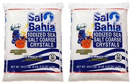 2 Set - Sal Bahia Iodized Sea Salt Coarse Crystals 35.27oz