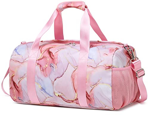 Borsa Sport Bambina per Danza, Palestra, Ballo, Viaggio, Allenamento - Sportiva Donna per Ginnastica, Nuoto, Lezione di Tennis