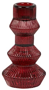 Talking Tables Candeliere in vetro scanalato a 3 piani per decorazione domestica accessori tavolo cena compleanno matrimonio foresta matrimonio burr