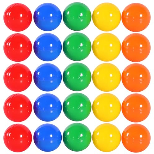Happyyami Balles De Loterie Tombola 50Pcs Petites Balles De Tombola Vides Colorées Balles De Pong en Plastique Ouvrable Boule Porte-Bonheur pour Le Jeu De Bingo Bar Articles De Fête | 4cm Petites Balles de Tombola Vides Ouvrable Boule Boules à Remplir Boules De Jeu pour Jeu de Bingo Bar Articles de Fête