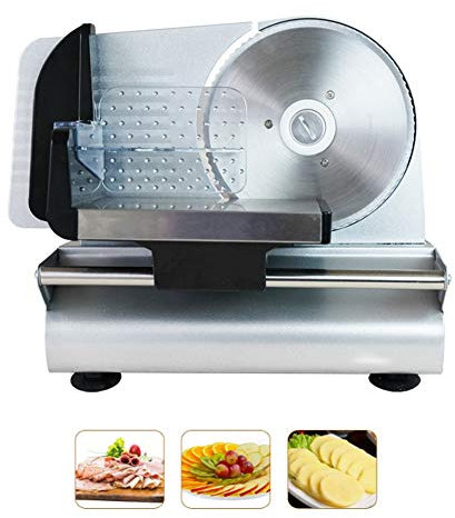 Para Uso Doméstico O Comercial, Cortadora De Alimentos Eléctrica Cortadora De Carne De 150 W, Espesor Ajustable De 1 A 15 Mm Para Pan Queso Verduras Frutas Carne Congelada, Olla Caliente Pequeña Para