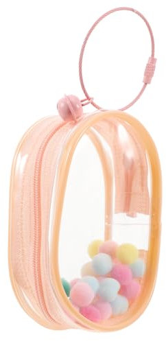 Toyvian Transparente Aufbewahrungstasche Für Mini-Puppen PVC Tragetasche Mit Schlüsselanhänger Leicht Und Robust Für Puppensammler Und Ausflüge