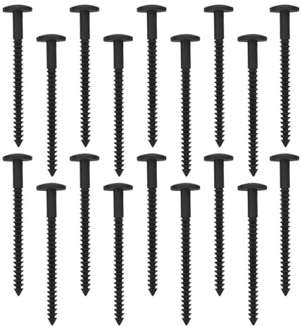 Anneome 36 Pezzi Kit Fermapersiane in Plastica Nera per Esterni Fissaggi Veloci per Persiane Decorative in Vinile Accessori Riparazione Persiane Finestre per Montaggio e Sostituzione