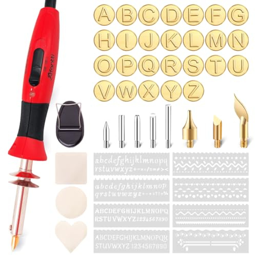 Afantti Wood Burning Pen Leather Pyrography Tool Wood Burner Kit
