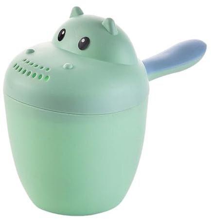 Barn schampo diskkopp, Hippopotamus hårtvätt med tecknad form | vattenfall motiv | barn hårtvättskopp, vattenkanna sköljkopp för och resor 19 x 15 x 7 cm