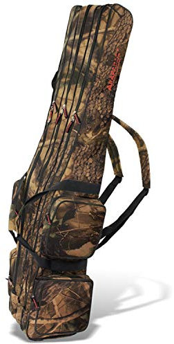 Arapaima Fishing Equipment Rutentasche Rod Case Angelkoffer mit 3 Fächern, Verschiedene Längen wählbar - Camouflage - 125 cm