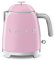 Smeg KLF05PKUK 0.8L Mini Kettle, Retro 50's Style, Anti-Slip Base, Auto Shut Off, 1400W, Pink