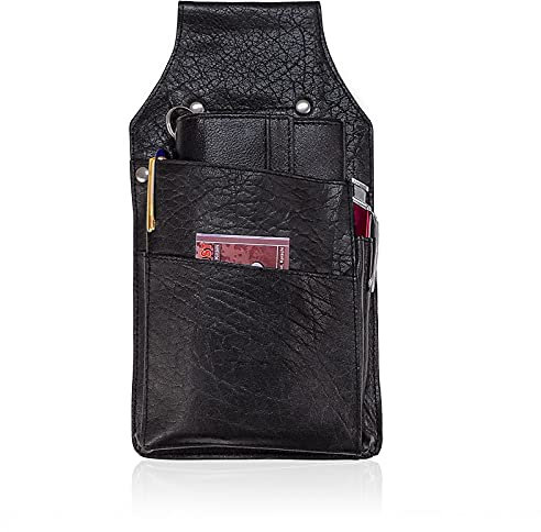 Leder Kellnertasche Kellnerholster (162A) Kellner Holster Halfter Tasche Schwarz Neu