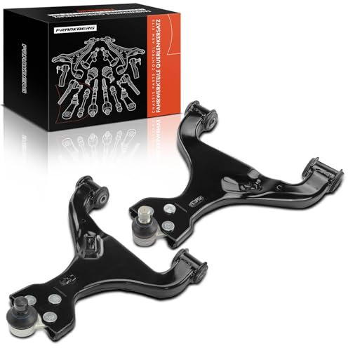 Frankberg 2x Control Arm Front Axle Left Right Compatible with Viano W639 2.1L-3.7L 2003-2013 Vito Bus W639 2.1L-3.7L 2003-2014 Vito/Mixto Box W639 2.1L-3.7L 2003-2014 Replace# 6393300510