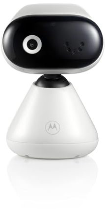 Motorola Nursery PIP1000 Babyphone mit Kamera - Überwachungskamera mit App - Baby Monitor - Nachtsicht, Digitalzoom, Schlaflieder und Zwei-Wege-Kommunikation - Wandmontage - Weiß