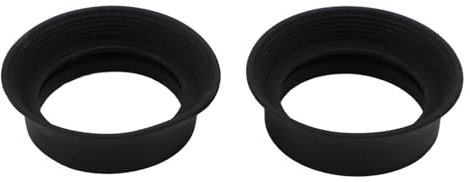 WOOXGEHM 2 Stück Scope Okular Augenmuschel für 28 Mm Mikroskop Monokular Binokular Okular, Faltbare, Weiche und Flexible Okularabdeckung Aus Gummi