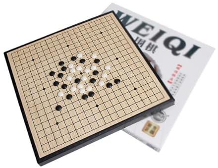 Apk i bc Magnetisk Go spelset med vikbar rese-bräda, magnetiska plaststenar för nybörjare, barn och vuxna (medium, 28 x 28 cm)