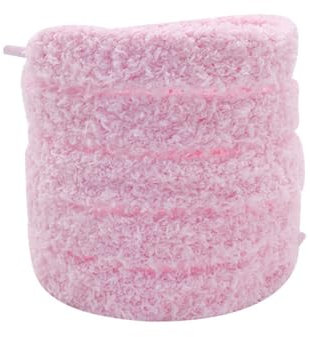 Codulu Lacets moelleux en peluche de 1,5 cm de rechange plats pour femmes, enfants, baskets, bottes athlétiques, chaussures décontractées - 120 cm, rose, 120