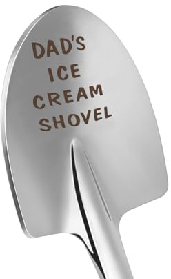 Fathers Day Dad Gifts from Daughter Son Wife,Fathers Day Birthday Christmas Gifts for Dad,Funny Ice Cream Spoon,Funny Engraved Stainless Steel Spoon Shovel.