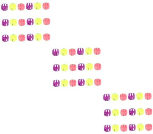 UPKOCH 54 Pièces Kit de Balles à Grelot Colorées pour Chat Interactif à Lusure Accessoires pour Divertissement et Entraînement des