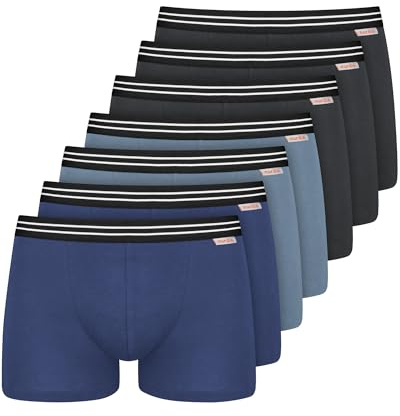 Boxershorts för män, Ljusblå/violetblå, M