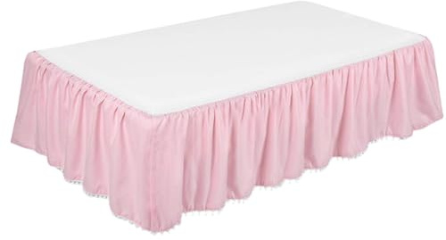 Mini Jupe De Berceau – Literie À Pompons 28 × 132 Cm, Literie À Pompons, Mini Jupe De Berceau | Housse De Chambre D'enfant En Microfibre À Volants, Bébé Tout-petit Garçons Filles, Utilisation Pour La