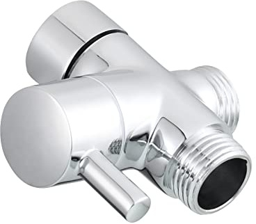 Ciencia 3-Wege-Ventil, Vollmessing, Gewinde 1/2 Zoll; Handbrause, Duschkomponenten, Universalanschlüsse