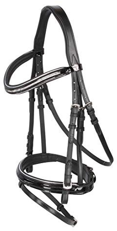 Covalliero Trensenzaum Kingston, schwarz Full, englisch Komb. Modell