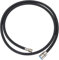 DOITOOL 1PCS Pull Down Faucet Replacement Hose for Kitchen Sink Faucets Pull Out Spray Head Hose Stainless Steel (150cm,Black)