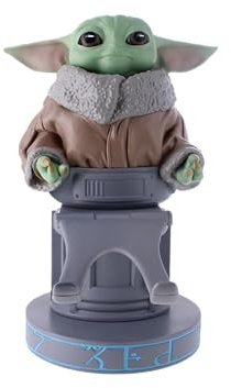 Cableguys Star Wars Grogu 'Seeing Stone Pose' Controller Halter & Handy Ständer - Gaming Zubehör für Setup, Ständer Kompatibel mit Xbox-, PlayStation- & den meisten Standard-Controllern