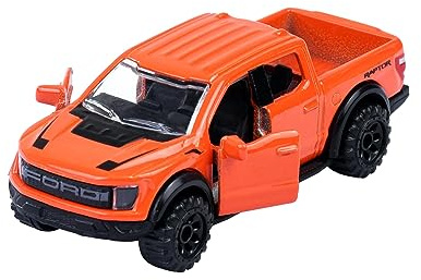 Majorette Premium Cars Ford F-150 Raptor, Orange, Rouge