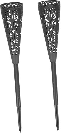 Garneck 2st Friedhof Hohle Vase Einsätze Im Freien Gedenkstätte Am Grab Outdoor-Ornamente Kegelvase Grabvasen Grabtöpfe Grabschmuck Für Den Friedhof Blumendekor Künstlich Plastik Erdhaufen