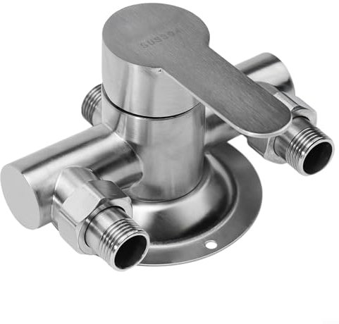 Edelstahl-Duscharmatur, Warm-Kalt-Mischbatterie, für Küche, Büro, Zuhause, Wandmontage, G1/2 Zoll