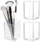 2 Stück Acryl Stiftehalter,Klarer Acryl Stifthalter,Make up Bürstenhalter,Transparent Make-Up Pinselhalter,Bleistifthalter für Schreibtisch Organizer,Bürstenhalter für Schreibtisch Zubehör