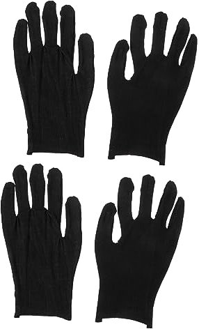 ETHZZLE 24 Paar Leichte Baumwollhandschuhe Dünne Schwarze Handschuhe Mehrzweck-sicherheitshandschuhe Für Die Arbeit