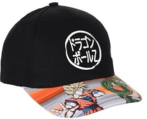 Dragon Ball Z Gorro para Niños, Clasica Gorra de Beisbol, Gorra Shenron y Goku, Regalo para Niños y Adolescentes | Negro