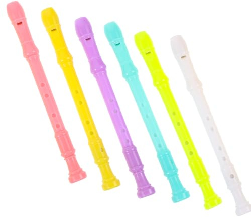 JECOMPRIS Lot de 6 Stylos à Encre Gel Stylo Créatif Flûte à Bec Couleur Mixte Pointe Fine Mignons pour Étudiants École et Bureau Présent Original et Fournitures de Papeterie Style Aléatoire