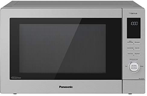 Panasonic HomeChef 4-in-1 Microwave Oven with Air Fryer, Convection Bake, FlashXpress Broiler, Inverter Microwave Technology, 1000W, 1.2 cu ft with Easy Clean Interior - NN-CD87KS (Stainless Steel)