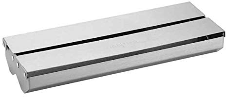 SANTOS Räucherbox- Smokerbox Gasgrill - 29,7x11x4,3cm - Edelstahl-Smokebox- Räucherbox W-Form - rostfreier Edelstahl - u.a. für SANTOS & Broil King