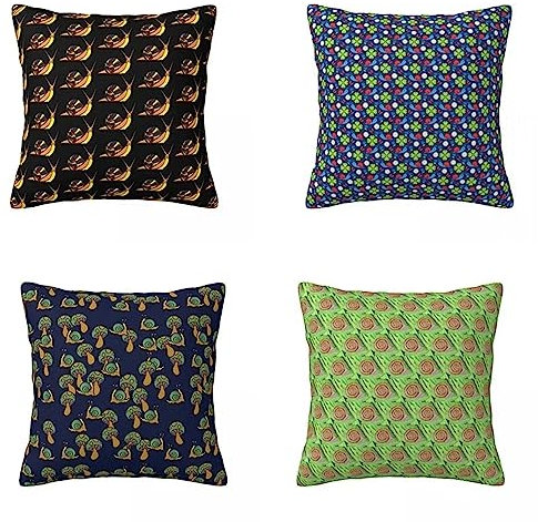 ZANHOG 4Er Set Kissenbezug 65x65cm Samt Kissenbezüge Grün Blau Dekorative Kissenhülle mit Vertecktem Reißverschluss Outdoor Kissenhuellen für Sofakissen Schlafzimmer Wohnzimmer