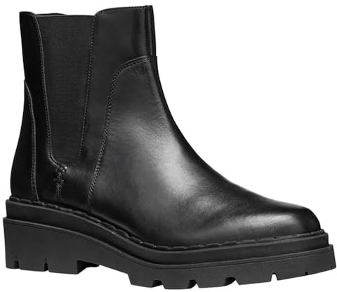 Geox WOMAN D FELLENY BIKER/AMPHIBIANS BOOTS BLACK 37_EU