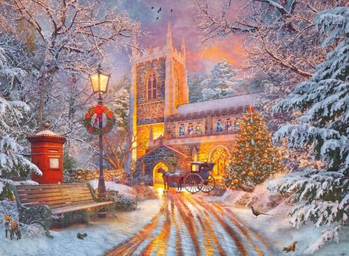 Ravensburger Magical Christmas Starline 500 piece Jigsaw Puzzle for Adults and Kids Age 10 and Up