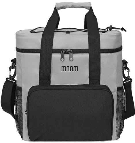 mnam Nevera Portatil Bolsa Termica 26 litros - Nevera Playa, Picnic, Camping, Pesca - Neveras Pequeñas Portatiles - Bolsa Porta Alimentos Térmica - Bolsa Almuerzo Comida - Geleira Termica
