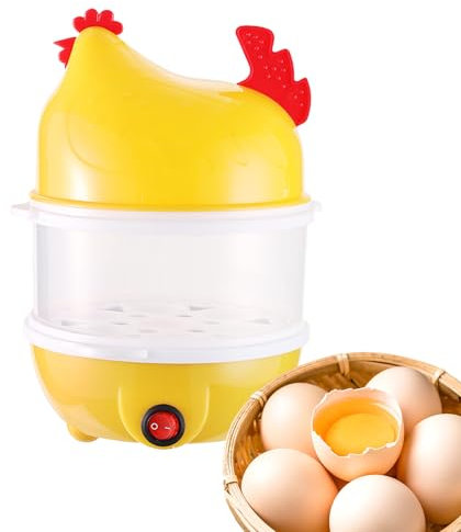Hervidor Eléctrico De Huevos,Cocedor de Huevos Eléctrico Rápido | Cocina 2 Niveles Para Huevos Escalfados, Revueltos Y Tortillas