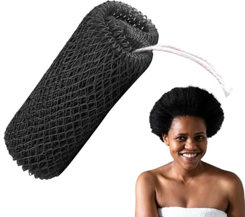 Spugna a rete | Accessorio esfoliante per il corpo, portatile e morbida spugna da bagno per la cura quotidiana, il viaggio e l'esfoliazione di braccia, collo, piedi e schiena
